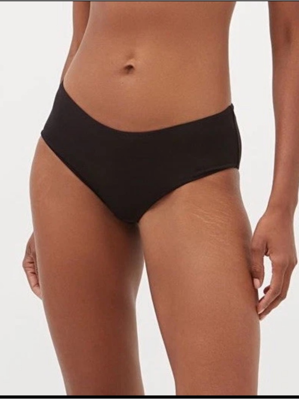 The Row Feodora Stretch Silk Blend Briefs Black Small NWT